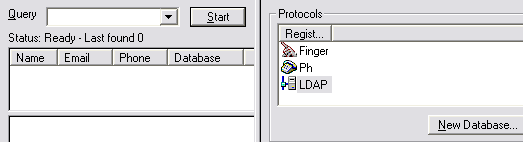immagine: Directory Services - LDAP - New Database