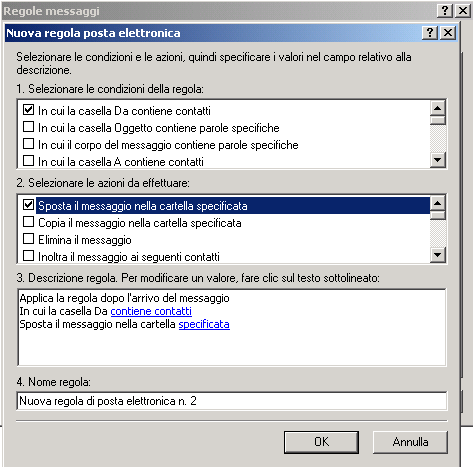 immagine: impostazioni prime condizioni filtro