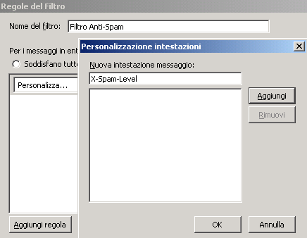 immagine: impostazioni 
	campo header da filtrare